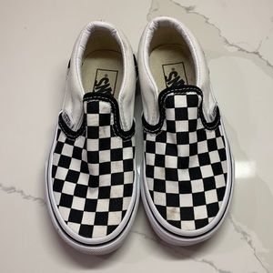 Kids checker vans unisex